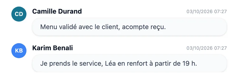Deux commentaires sur l'événement « Privatisation » : menu validé, renfort prévu